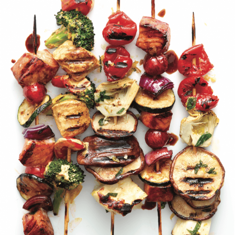 salmon kebabs